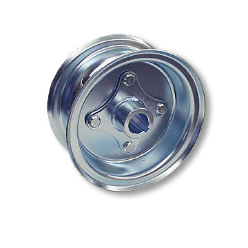 6″ Wheel, Steel, Assembly With 1″ Live Axle Hub, Two Piece Rim, 3-3/8″ Wide