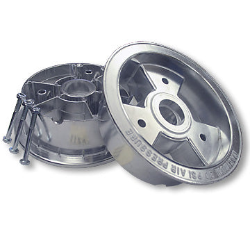 6″ Aluminum Tri-Star Wheel, 4″ Wide With Nuts & Bolts Only