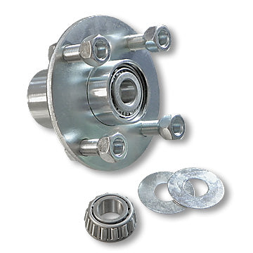 Adapter Hub, Zinc Plated Steel, With 3/4″ Id Tapered Roller Bearing