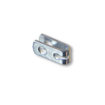 Clevis, 1/4″ Hole X 1/2″ Wide X 1-1/8″ Length, 3/32″ Max Cable Diameter, Ziinc Pltd