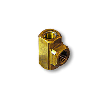 T-Fitting, Brass, Female, 1/8″ Tube N.P.T.
