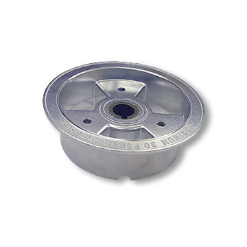 6″ Aluminum Tri-Star Wheel, One Half Only With 1″ Steel Insert, 1″ Id, 1/4″ Keyway For Live Axle