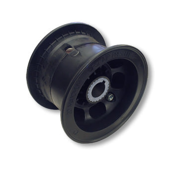 5″ Azusalite Wheel, 4″ Wide For 1″ Live Axle With Steel Insert, 1″ Id, 1/4″ Keyway