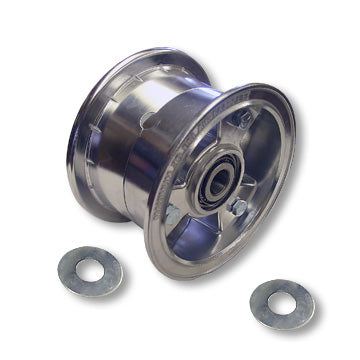 5″ Aluminum Tri-Star Wheel, 3″ Wide With 5/8″ Id Tapered Roller Bearing