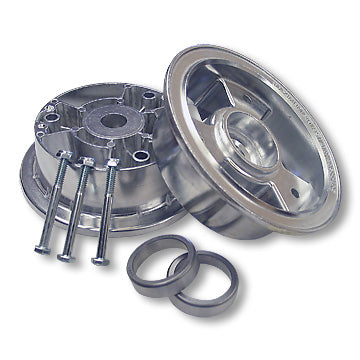 5″ Aluminum Tri-Star Wheel, 3″ Wide With Races, Nuts & Bolts Only