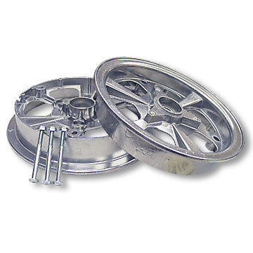 8″ Aluminum Spinner Wheel, 2 Halves With Nuts & Botls Only
