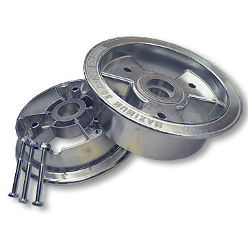 6″ Aluminum Tri-Star Wheel, 3.5″ Wide With Nuts & Bolts Only