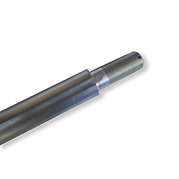 Axle, Solid Deluxe Flexpruf Steel, 38″ Length, 1″ Dia, 2″ Stepped Ends, (1-3/8″ Thread Length), 2 Offset 1/4″ Keyways