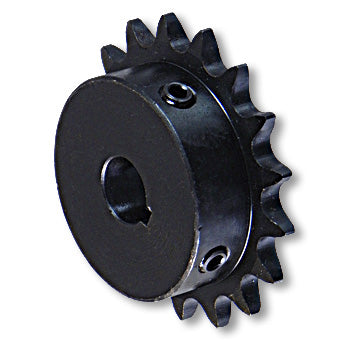 Sprocket – “B” Type, Steel, #40/41 Chain, 5/8″ Bore, 3/16″ Keyway, 5/16-18 Set Screw, 17 Tooth