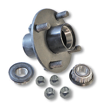 Adapter Hub, Black Oxide Plated Steel, With 3/4″ Id Sealed Tapered Roller Bearing