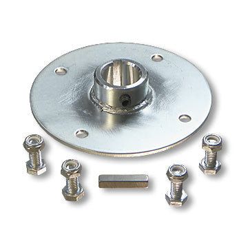 Sprocket Hub For 1″ Live Axles, Heavy Duty Steel, Zinc Plated With Hardware, 4″ Bolt Circle