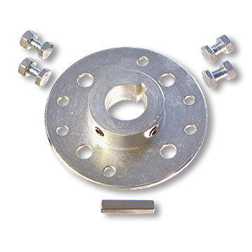 Mini-Hub, Steel, Zinc Plated, 1″ Bore, 1/4″ Keyway With Hardware Kit