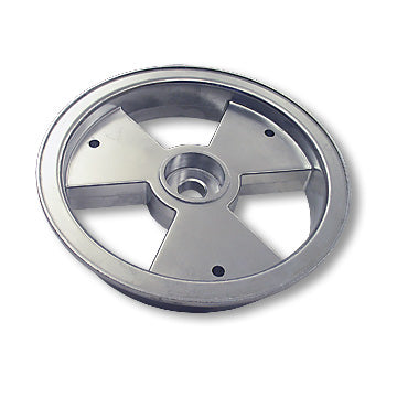 8″ Aluminum Tri-Star Wheel, One Half Only, Tapered Roller Bearing Style