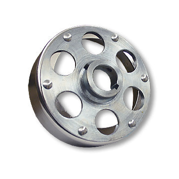 Brake Drum For 6″ Brake, 4-9/16″ Bore, Chrome-Plated With Riveted Uni-Hub, 1-1/4″ Bore