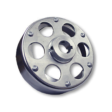 Brake Drum For 6″ Brake, 4-9/16″ Bore, Unplated With Riveted Uni-Hub, 1″ Bore