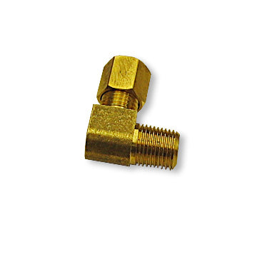 Male Adapter Elbow Brass Fitting, 3/16″ Tube To 1/8″ N.P.T.